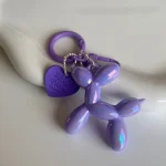 Jelly Cute Jelly Balloon Dog Keychain Pendant Cartoon Dog Chain Keychain - Lovely accessory jewelry gift for unisex keys 3