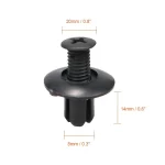8mm Plastic Rivets Fasteners Screw Car Bumper Fender Black Rivet Car Fastener Clips for Toyota Focus Kia Nissan Yamaha 4