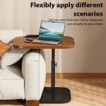Multifunctional Lift Workstation For Small Space Computer Desk Foldable Bedside Table Adjustable Laptop Home Office Tea Table 2