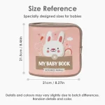 1pcs Montessori Busy Book Baby Early Education Book，Puzzle Toy, Animal Cognitive Fabric Book, Repeated Paste Book & Sensory toys 3