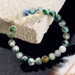 Natural Stone Symbolic Beaded Bracelet Women Men Anxiety Relief Protection Money Spiritual Inner Self-Love Jewelry 2