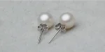 925 Sterling Silver Pearl Retro Stud Earrings For Women Luxury Designer Jewelry Accessories   GaaBou 4