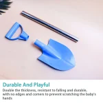 Children Beach Shovel 56cm Stainless Steel Pointed Shovel Toy Sand Snow Thickened Play House Beach Shovel Outdoor Toys Kids Gift 3