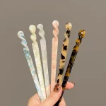 Vintage Chinese Style Hair Sticks for Women Girls Fashion Acetate Chopstick Shaped Hair Clips Pins Jewelry Hair Accessories 3