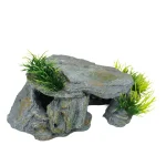 Reptile Rock Hide Cave Natural Reptile Hiding Rock Cave Aquarium Hide Cave Hideout Shrimp Cave Fish Tank Decor for Freshwater 2