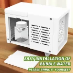 10 hole fully automatic bubble blowing handheld electric bubble machine toy outdoor birthday without battery and bubble water 5