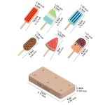 Children Play House Ice Cream Toys For Girls Boys Cutting Fruit Kitchen DIY Pretend Play Educational Toy 5