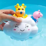 Baby Bath Toy, Bathing Cute Swimming Water Spraying Clouds Shower Bath Toy For Kids Water Playing Toy 5