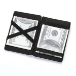 Quality PU Leather Mini Men Card Holder Wallets Zipper Coin Pocket Slim Magic Male Wallet Credit Bank Card Case Small Man Purses 6
