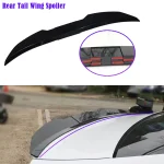 New Style Universal 3pcs Sedan Rear Trunk Tail Rear Spoiler Wing 117-127cm Adjustable DIY Refit Boot Wings Spoiler Car Accessory