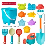 14/16 PCS Beach Toys for Kids Sand Toys Set for Toddlers Sandbox Toys with Bucket Shovel Rake Set Summer Outdoor Children Gifts 6
