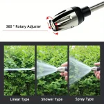 High-Pressure Car Washing Water Gun, External Cleaning Of RV, Foam Kettle Cleaning, Garden Water Hose Nozzle, Garden Shower, 5