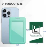 1 Pcs Sliding ID Badge Holder with Clear Window,ID Card Protector for Office,School,Great Gift for Women,Staff,Student 4
