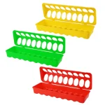 Plastic Flip-Top Poultry Bird Feeder Ground Chicken Bird Feeder Trough Pheasant feeding bucket Quality Chick 20/30/40/50cm 5