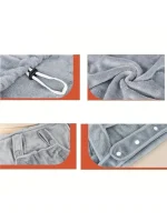 Cozy Pet Carrier Apron For Small Cats And Dogs - Perfect For Outdoor Winter Travel - Features Hanging Chest Bag And Cat Sleeping 3