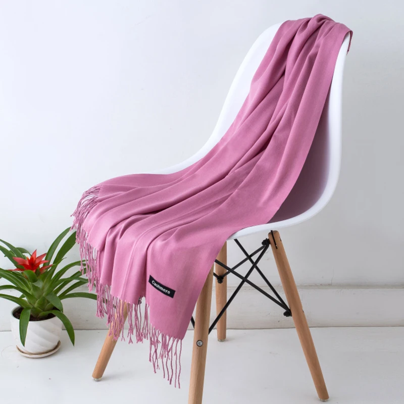 Desgine Brand Solid Women Cashmere Scarf Autumn Winter Warm Shawls Wraps 2024Men's Pashmina Tassels Scarves Female Foulard Mujer Desgine Brand Solid Women Cashmere Scarf Autumn Winter Warm Shawls Wraps 2024Men's Pashmina Tassels Scarves Female Foulard Mujer
