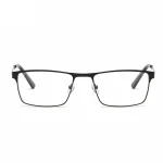 Men Square Metal Large Frame Reading Spring Leg Elderly Presbyopia Glasses Blue Light Blocking Eye Protection Eyeglasses 5
