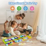 Piano Mat for Kids 80*30cm Toddlers Floor Keyboard Dance Mat Play Musical Carpet Music Instrument Toys Toddlers Girl Boy Gift 2