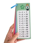 0-12 Multiplication Charts, Times Table Cards, Self Check Math Learning Tool, Montessori Mathematical Training, Teaching Aids 5