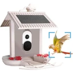 1.5L Rehent Night Vision 120 Degree View Angle IP65 Waterproof Smart Bird Feeder with Camera Solar Panel Wifi Outdoor Camera