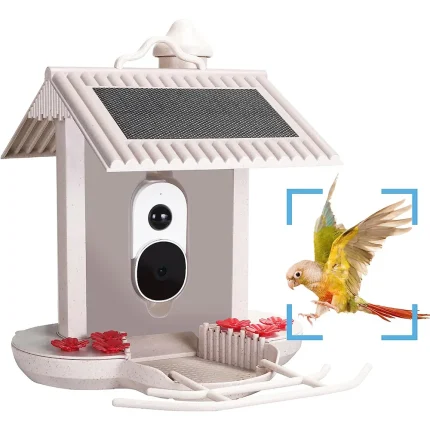 1.5L Rehent Night Vision 120 Degree View Angle IP65 Waterproof Smart Bird Feeder with Camera Solar Panel Wifi Outdoor Camera