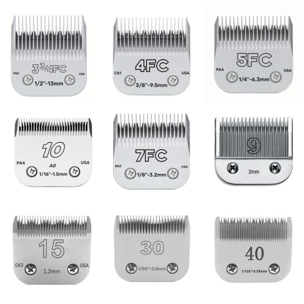 Dog Grooming Clipper Replacement Blades Compatible with Andis Pet Clipper/Oster-A5/Wahl KM-10 Series Dog Clipper