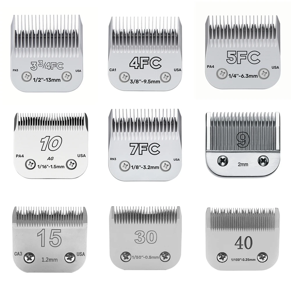 Dog Grooming Clipper Replacement Blades Compatible with Andis Pet Clipper/Oster-A5/Wahl KM-10 Series Dog Clipper Dog Grooming Clipper Replacement Blades Compatible with Andis Pet Clipper/Oster-A5/Wahl KM-10 Series Dog Clipper