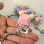 Decompression 9 Keyboard Key Toy For Adults Antistress Toys Boys Girls Anti Stress Finger Keyboard Games Keychain ﻿ 5