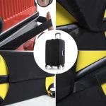 Suitcase Cover Luggage Cover Wreath 26 Letter Pattern Travel Elastic Duffle Luggage Dust Covers For 18-28 Inch Suitcase 4