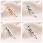 8 PCS Gold Color Tie Clips Set With Gift Box Wedding Guests Gifts For Man Shirt Cufflinks Men's Gift Luxury Jewelry For Husband 5