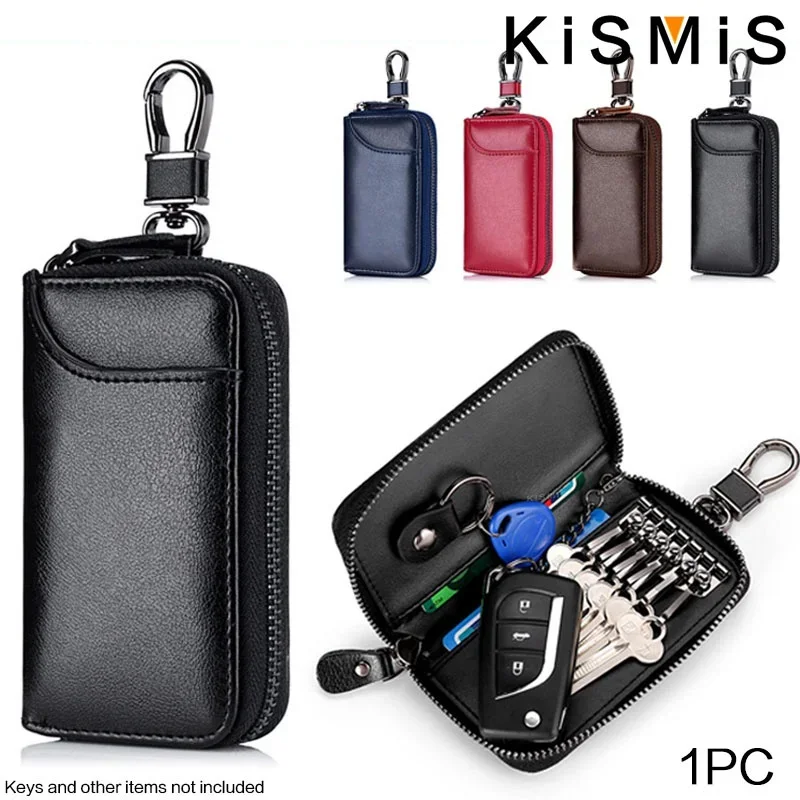 Genuine Leather KeyChain Unisex Key Bag Multifunction Organizer Wallet Holder Smart Housekeeper Car Small Key Case Keys Pouch Genuine Leather KeyChain Unisex Key Bag Multifunction Organizer Wallet Holder Smart Housekeeper Car Small Key Case Keys Pouch