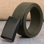 New Men Belt New Fashion Unisex Army Tactical Waist Belt Jeans Male Casual Luxury Canvas 3.8cm Webbing Waistband Ceinture Femme 6