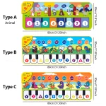 Piano Mat for Kids 80*30cm Toddlers Floor Keyboard Dance Mat Play Musical Carpet Music Instrument Toys Toddlers Girl Boy Gift 6