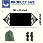 1Set Hammock with Straps and Storage Bag, Lightweight and Durable Textile Material Suitable for Beach Picnics and Hiking Trips 6