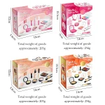 Simulated Makeup Toys, Play Cosmetics Girl Gifts Fake Makeup Set Toy Simulated Lipstick Powder Blusher Not Real Makeup for Kids 6