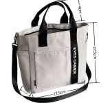 New Casual Tote Large Capacity Shoulder Bag Nylon Waterproof Canvas Handbag Simple Fashion Messenger Bags For Schoolgirl 6