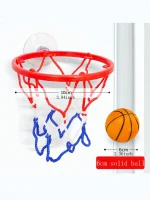 Small Basketball Set Coordinated Wrist Solid Rubber Elastic Ball Children's Exercise Shooting Table Game Toy 3