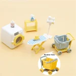 1:12 Miniature Furniture Forest Family Kitchen Toy Dining Table Dollhouse Accessories Bathroom Pretend Play For Girl Gifts Toys 6