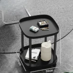Mahjong Coffee Table, Tea Stand, Mahjong Table, Shelf, Small Side, Chess and Card Room, Playing Cards, Movable Tea Table 4