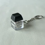 LED Keyboard Key Chain Toy Stress Relief DIY Button Finger Keyboard Caps Toy Small Gifts Small Gadgets Keychains 3