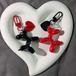 Fashion Keychain Punk Y2K Balloon Dog Keychains for Women Bag Pendant Jewelry Trinket Girl's Car Key Ring Key Chain Accessories 4