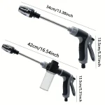 High-Pressure Car Washing Water Gun, External Cleaning Of RV, Foam Kettle Cleaning, Garden Water Hose Nozzle, Garden Shower, 4