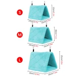 Winter Pet Bird Parrot Cages Warm Plush Hammock Hut Tent Bed Hanging Cave for Sleeping and Hatching Bird Accessories 3