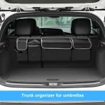 Car Trunk Organizer Backseat Storage Bag High Capacity Multi-use Oxford Car Seat Back Organizers Automobile Interior 3
