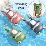 1PCS New Cute Baby Bath Toys For Children New Baby Bath Swimming Bath Toy Cute Frogs Clockwork Bath Toy infantil