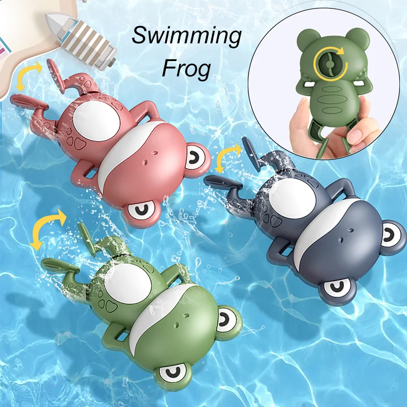 1PCS New Cute Baby Bath Toys For Children New Baby Bath Swimming Bath Toy Cute Frogs Clockwork Bath Toy infantil 1PCS New Cute Baby Bath Toys For Children New Baby Bath Swimming Bath Toy Cute Frogs Clockwork Bath Toy infantil