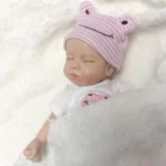33cm Can Open Mouth Painted Solid Silicone LouLou Bebe Reborn Girl and Boy Washable Newborn Baby Dolls For Kid's Gift 5