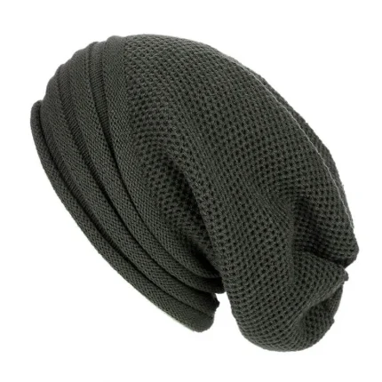 Winter Baggy Slouchy Beanie Hat Wool Knitted Warm Cap for Men Women Beanie Oversized Winter Hat for Skiing cappello uomo