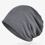 Man Winter Sports Bonnet Cap Lady Cotton Textured Striped Beanies Slouchy Style Skullies Hiphop Pile Hat Dad Warm Knitted Hats 3