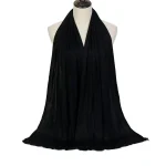 Modal Cotton Jersey Hijab Scarf For Women Stretch Shawl Plain Muslim Headband Fashion Solid Color Long Muffler 170*60cm 2